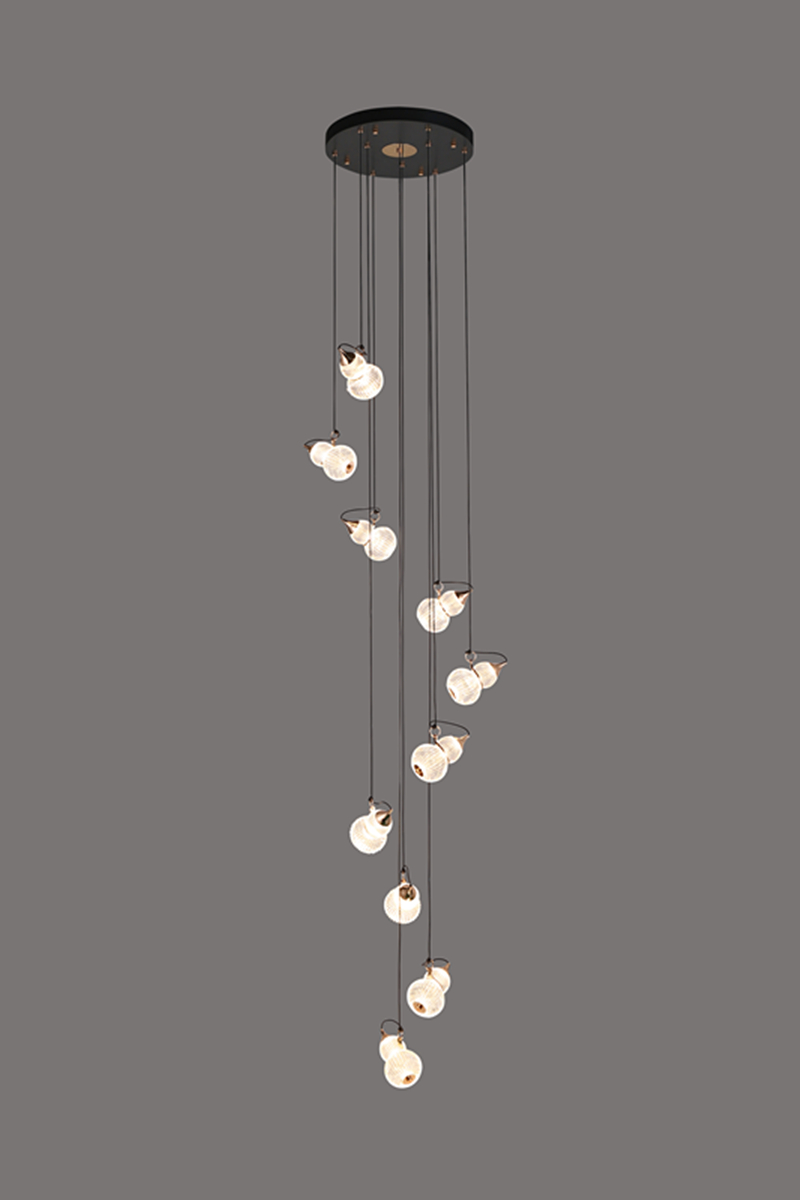 crystal gourd LED pendant lamp product show 4